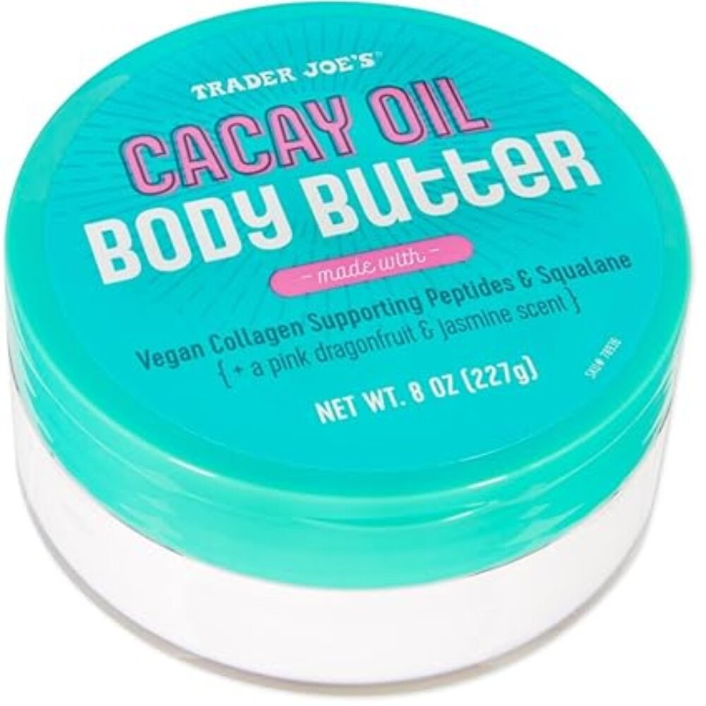 Trader Joe’s Cacay Oil Body Butter Moisturizer Pink Dragonfruit Jasmine Vegan